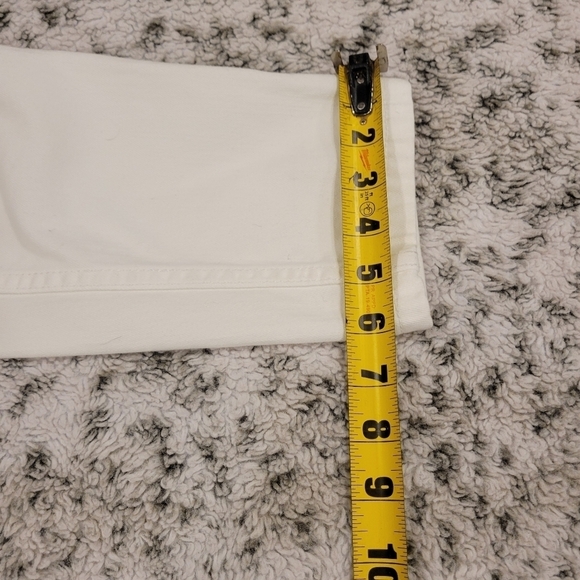 Cache SZ 8 White Embellished Crop Skinny Stretch Jeans - Picture 4 of 12